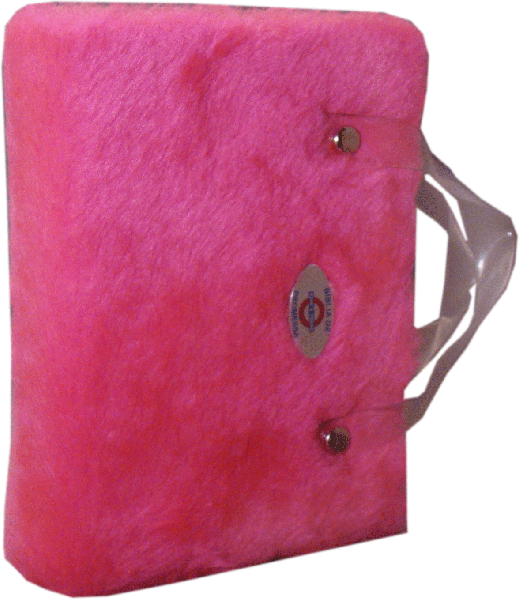 BIBLIA BOLSINHA PELÚCIA RC IND 10X13-ROSA/PINK